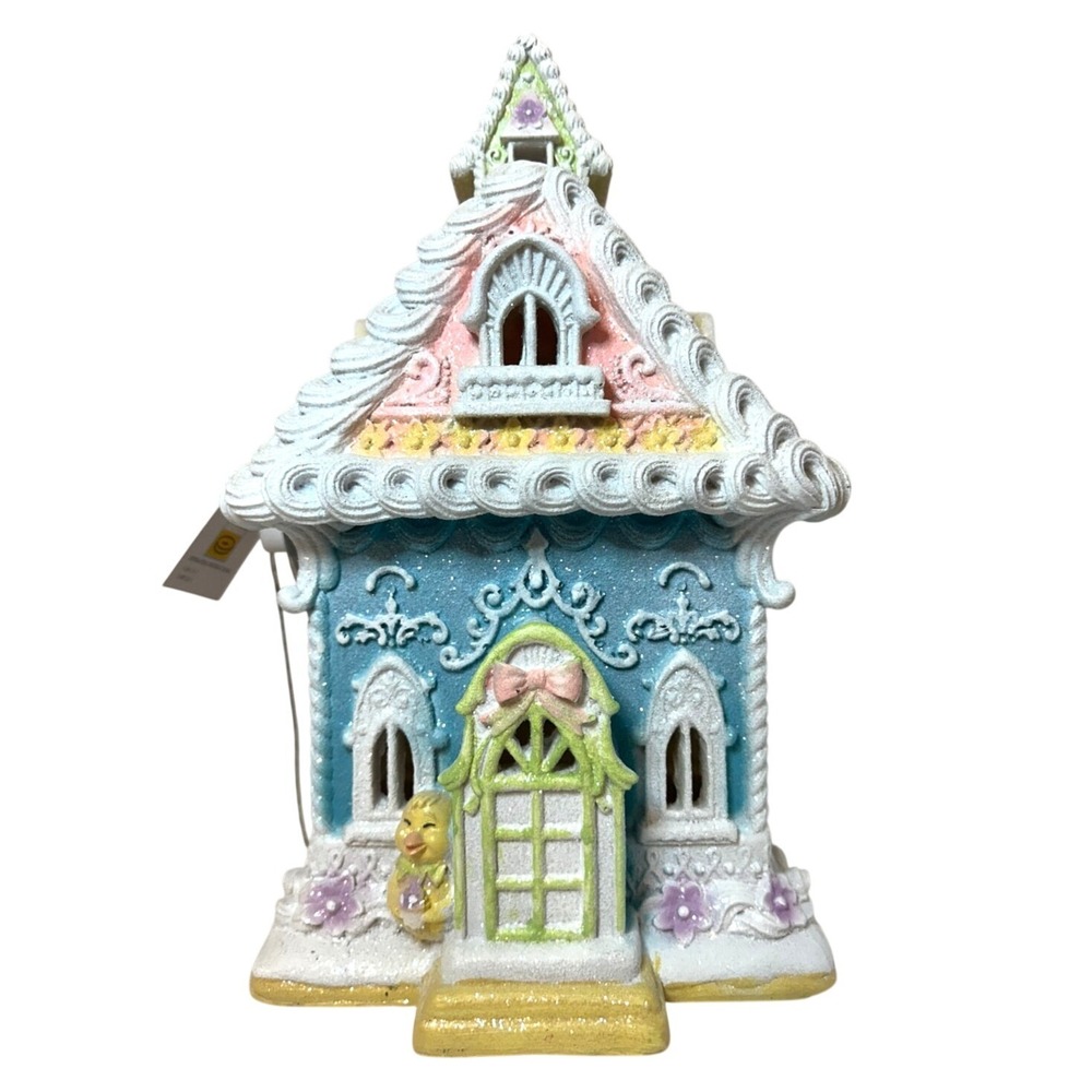 Cupcakes and Cashmere‎ Pastel Gingerbread House LED Light Cottagecore NWT